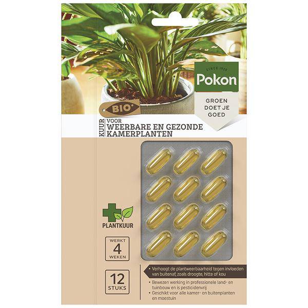 Bio Cure Capsules for Resilient and Healthy Houseplants – 12 Pieces – Natural Plant Treatment with Organic Ingredients
