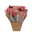 Getrocknete Blumen – Getrockneter Mono Mix – Rosa – 50cm – Handgebundener Trockenblumenstrauß – Langlebig & pflegeleicht – Dekoration & Geschenkidee